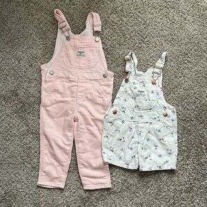 OshKosh B'gosh 2T Kids Overalls Bundle